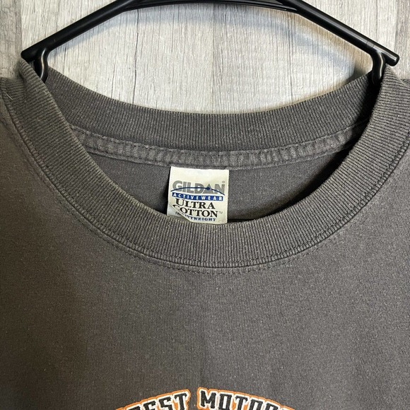 Sturgis Rally Motorcycle Harley Biker Mens Eagle T-Shirt 2006 Sz L Gray Large - Picture 3 of 7